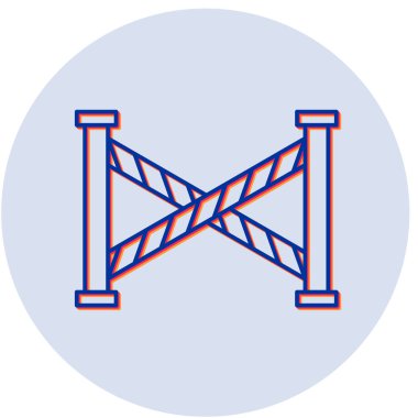 Suç mahalli ikonu vektör illüstrasyonu