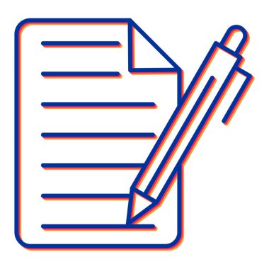 Belge. Web simgesi basit illüstrasyon