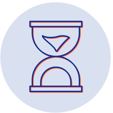 kum saati ikonu vektör illüstrasyonu