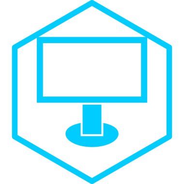 lcd. Web simgesi basit illüstrasyon