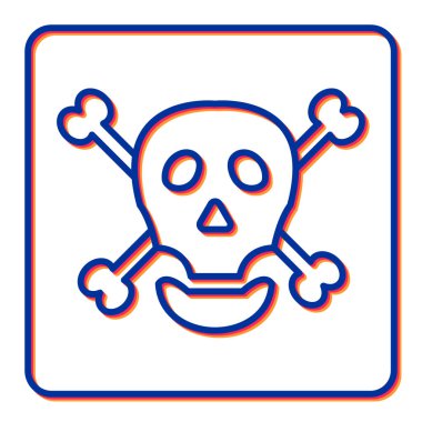 kurukafa vektörü ince çizgi simgesi