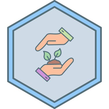 bitki simgesi vektör illüstrasyonu