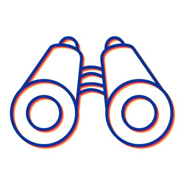 dürbün simgesi. vektör illüstrasyonu