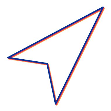 ok simgesi vektör illüstrasyonu