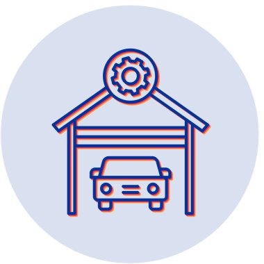 Atölye simgesi vektör çizimi