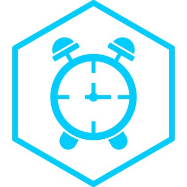 Saat. Web simgesi basit tasarım