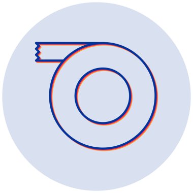 Teyp simgesinin vektör illüstrasyonu