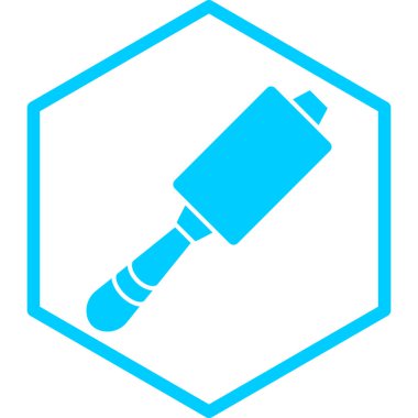 boya fırçası ikonu. vektör illüstrasyonu