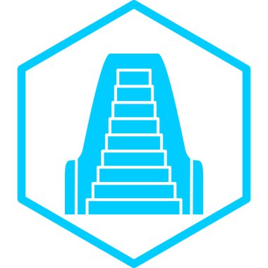 merdiven ikonu vektör illüstrasyonu