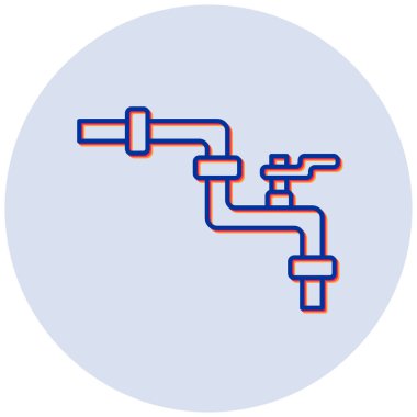 Boru simgesi. Basit resimleme