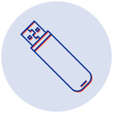 Flash disk simgesi. vektör illüstrasyonu