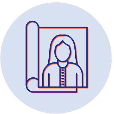 Dergi simgesinin vektör illüstrasyonu