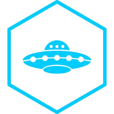 ufo. Web simgesi basit illüstrasyon