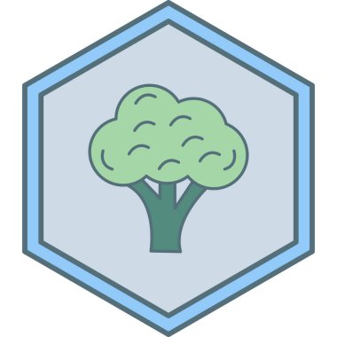 brokoli vektör simgesi modern basit tasarım