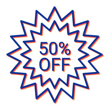 Etiket, vektör çizim indirim