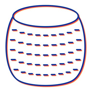 Bir bira bardağının vektör illüstrasyonu