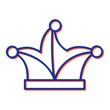 taç simgesi vektör illüstrasyonu