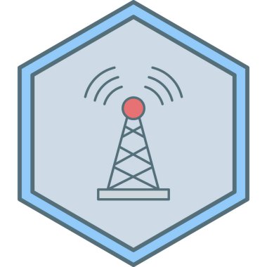 anten simgesi vektör illüstrasyonu