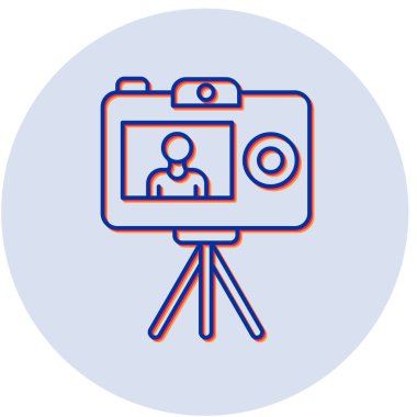 Video Kayıt simgesinin vektör illüstrasyonu