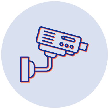 cctv simgesinin vektör illüstrasyonu