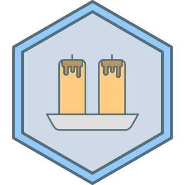 Mumlar simgesi, vektör illüstrasyonu