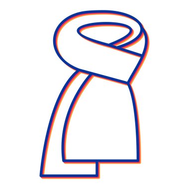 Renkli bir simgenin vektör illüstrasyonu