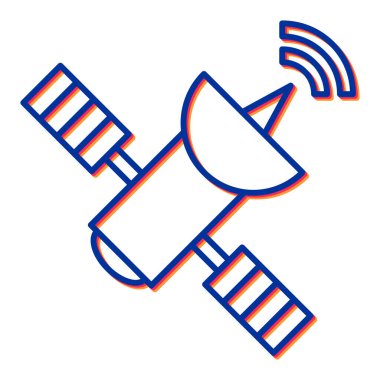 uydu anten ikonu vektör illüstrasyonu