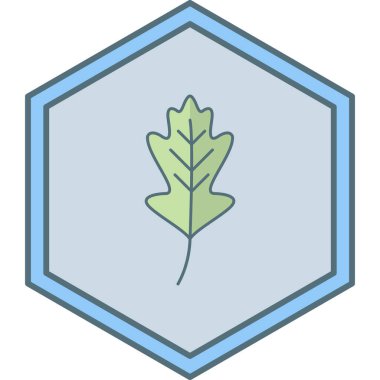 Yaprak ikonu vektör illüstrasyonu