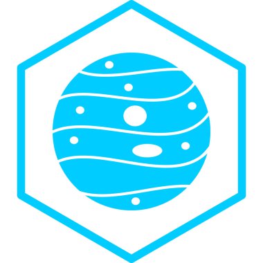 Gezegen simge vektör çizim