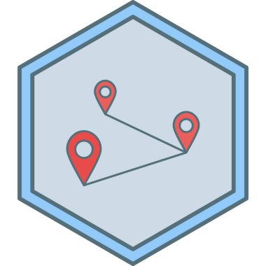 konum. Web simgesi basit illüstrasyon