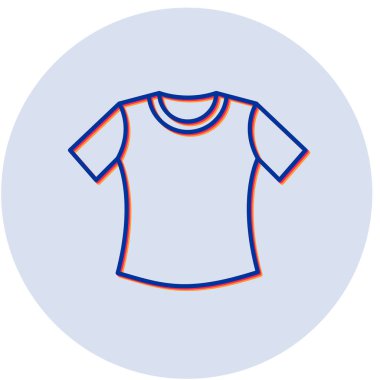 t-shirt simgesi, vektör illüstrasyonu