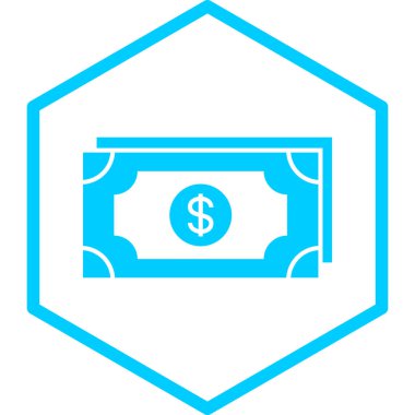 Dolar. Web simgesi basit illüstrasyon