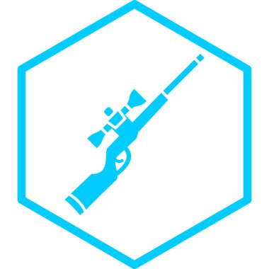 askeri silah ikonu vektör illüstrasyonu