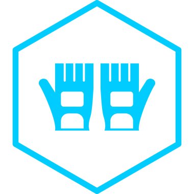 Eldiven simgesinin vektör çizimi