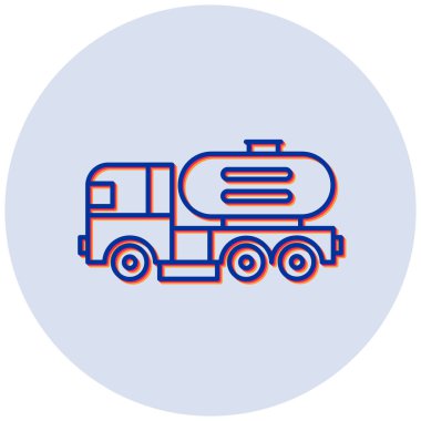 Kamyon. Web simgesi basit illüstrasyon