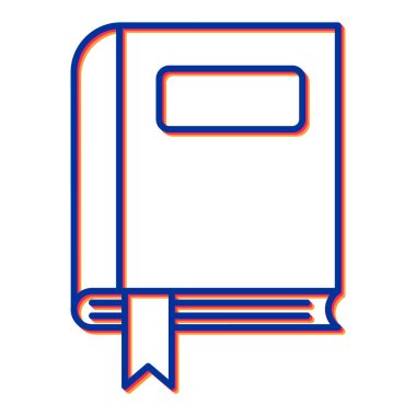 kitap simgesi vektör illüstrasyonu