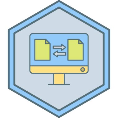 Bilgisayar monitörü, dizüstü bilgisayar ve kalkan.