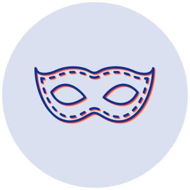 Maske. Web simgesi vektör illüstrasyonu
