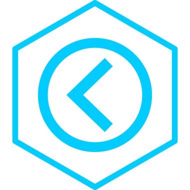 Sola. Web simgesi basit tasarım