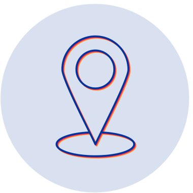 konum simgesi vektör illüstrasyonu