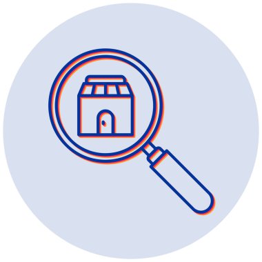 arama mağazası simgesi vektör illüstrasyon