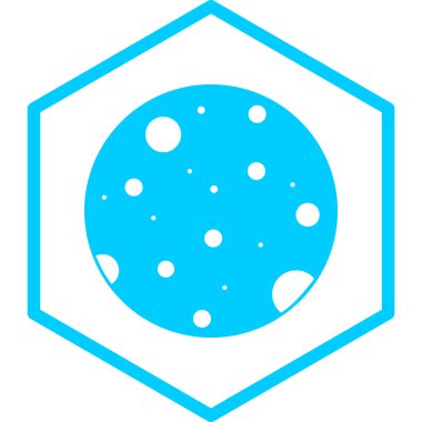 Gezegen. Web simgesi basit illüstrasyon