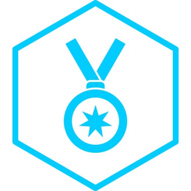 Madalya. Web simgesi basit illüstrasyon