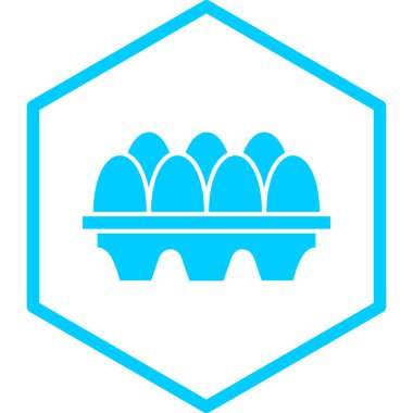 Beyaz arkaplanda izole edilmiş yumurta simgesi