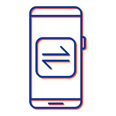 İleti vektör illüstrasyon tasarımlı akıllı telefon