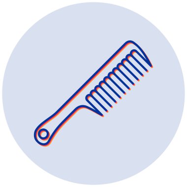 Tarak. Web simgesi vektör illüstrasyonu