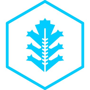 Yaprak. Web simgesi basit illüstrasyon