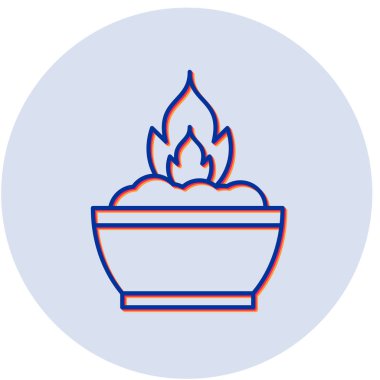 Kalori Yanığı simgesinin vektör illüstrasyonu