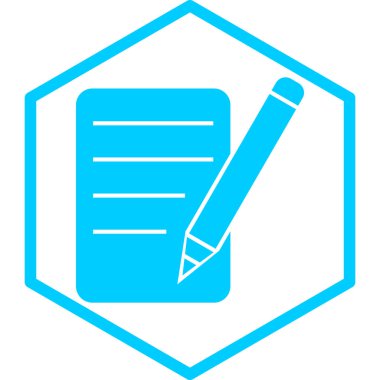 Belge. Web simgesi basit illüstrasyon