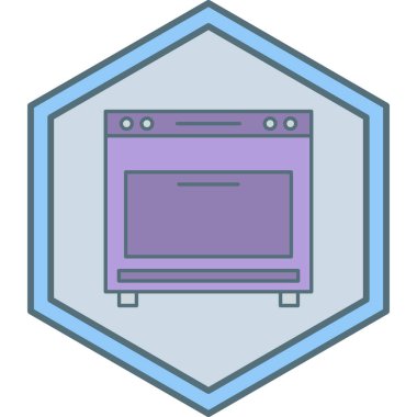 Mutfak. Web simgesi basit illüstrasyon